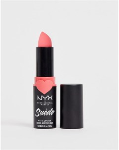 Матовая губная помада Suede Life s A Beach Pink Nyx professional makeup