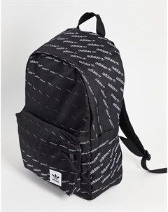 Черный рюкзак с монограммами Adidas originals