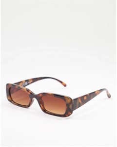 Солнцезащитные очки в прямоугольной оправе с черепаховым дизайном Liars & lovers