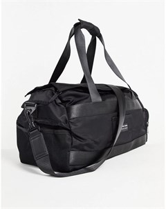 Черная спортивная сумка из нейлона с принтом объемом 26 литров Asos design