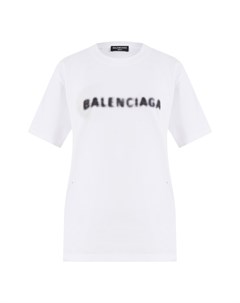 Белая футболка с логотипом Balenciaga