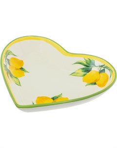 Тарелка в форме сердца Lemons 20х20 5 см Mercury