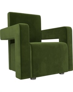 Кресло Рамос микровельвет зеленый Артмебель