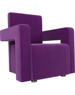 Кресло Рамос микровельвет фиолетовый Артмебель