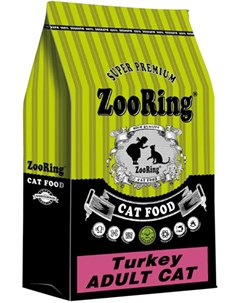 Adult Cat Turkey для взрослых кошек с индейкой 1 5 кг Zooring