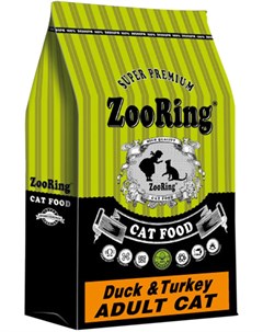 Adult Cat Duck Turkey для взрослых кошек с уткой и индейкой 1 5 кг Zooring