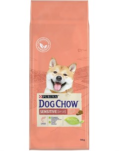 Sensitive для взрослых собак всех пород с чувствительным пищеварением с лососем и рисом 14 кг Dog chow