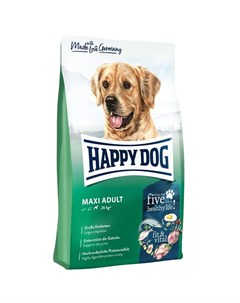 Supreme Fit Vital Maxi Adult полнорационный сухой корм для собак крупных пород с птицей Happy dog