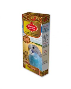 Лакомство для попугаев зерновая палочка с орехами 45 г 2 шт Родные корма