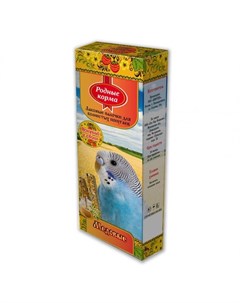 Лакомство для попугаев зерновая палочка с медом 45 г 2 шт Родные корма