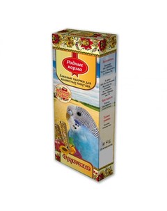 Лакомство для попугаев зерновая палочка с фруктами 45 г 2 шт Родные корма