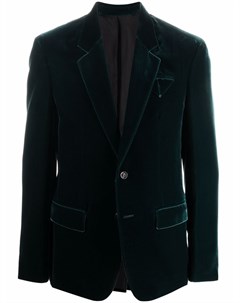 Бархатный однобортный пиджак Bottega veneta