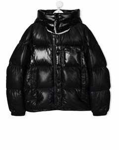 Пуховик с логотипом Moncler enfant