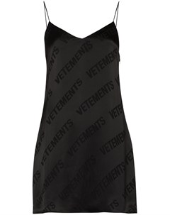 Платье мини с логотипом Vetements