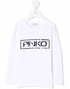 Топ с длинными рукавами и логотипом Pinko kids