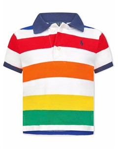 Полосатая рубашка поло с логотипом Polo Pony Ralph lauren kids