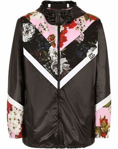 Куртка с капюшоном и цветочным принтом Dolce&gabbana