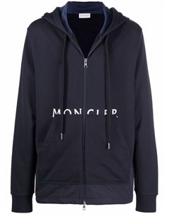 Худи на молнии с логотипом Moncler