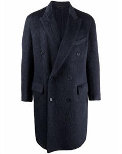 Двубортное шерстяное пальто Brioni