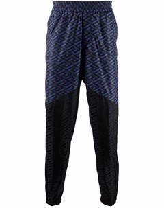 Спортивные брюки со вставками и логотипом Versace