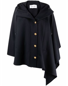 Пальто асимметричного кроя с капюшоном Valentino
