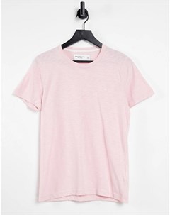 Розовая футболка с логотипом Abercrombie & fitch