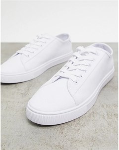 Белые парусиновые кроссовки Asos design