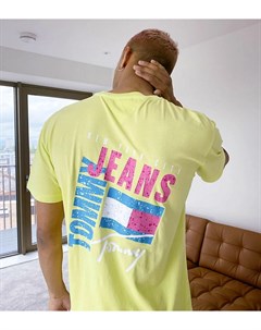 Лаймовая футболка с логотипом и фотопринтом на спине эксклюзивно для ASOS Tommy jeans