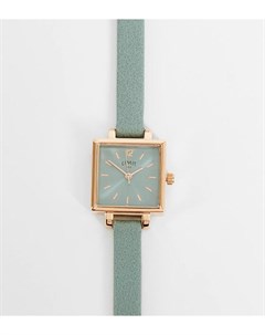 Женские часы с зеленым ремешком из искусственной кожи и овальным циферблатом эксклюзивно для ASOS Limit