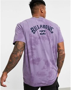 Фиолетовая футболка с принтом тай дай Arch Wave Billabong