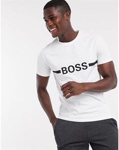 Белая футболка с логотипом BOSS Beachwear Boss bodywear