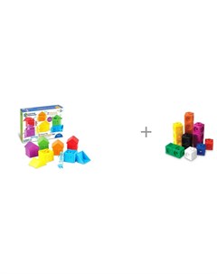 Развивающая игрушка Моя семья и Соединяющиеся кубики Математические связи Learning resources