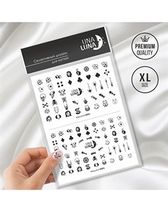 Слайдер дизайн для ногтей Masculine M801 Una luna