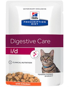 Hill s Prescription Diet I d Chicken для взрослых кошек при заболеваниях желудочно кишечного тракта  Hill`s