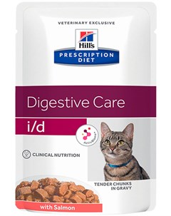 Hill s Prescription Diet I d Salmon для взрослых кошек при заболеваниях желудочно кишечного тракта с Hill`s