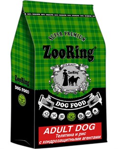 Adult Dog для взрослых собак средних и крупных пород с телятиной и рисом для суставов с хондрозащитн Zooring
