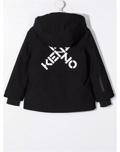 Куртка с капюшоном и логотипом Kenzo kids