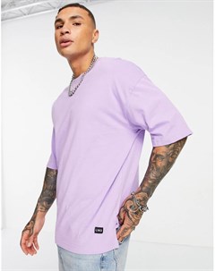 Фиолетовая oversize футболка Bershka