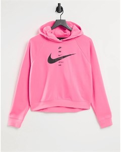Худи розового цвета с логотипом галочкой Nike