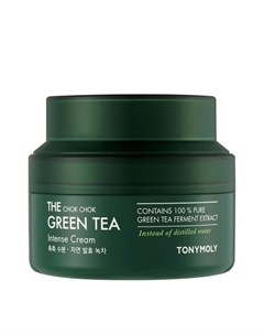 Крем Intense Cream Увлажняющий для Лица с Экстрактом Зеленого Чая 60 мл Tony moly