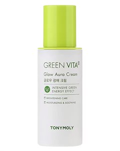 Крем Green Vita C Glow Aura Cream для Лица с Витамином C 50 мл Tony moly