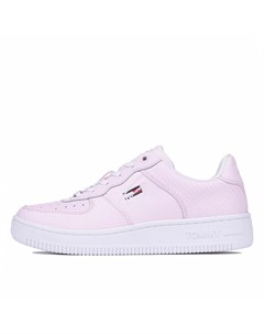 Женские кроссовки Textured Leather Basket Cupsole Tommy jeans