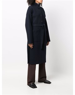 Однобортное пальто с поясом Barena