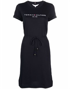 Платье футболка с вышитым логотипом Tommy hilfiger