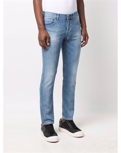 Узкие джинсы с эффектом потертости Dondup