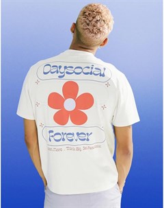 Свободная футболка с цветочным принтом ASOS Daysocial Asos day social