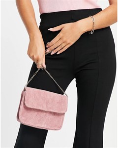 Нежно розовая сумка через плечо с ремешком цепочкой Truffle collection