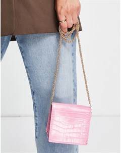 Маленькая квадратная сумка через плечо розового цвета Truffle collection
