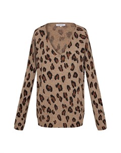 Кашемировый пуловер с леопардовым принтом Gerard darel