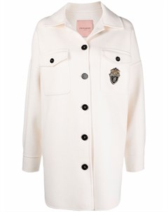 Шерстяное пальто с вышивкой Ermanno firenze